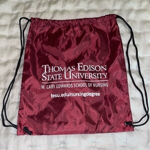 Thomas Edison State University Drawstring Backpack School of Nursing